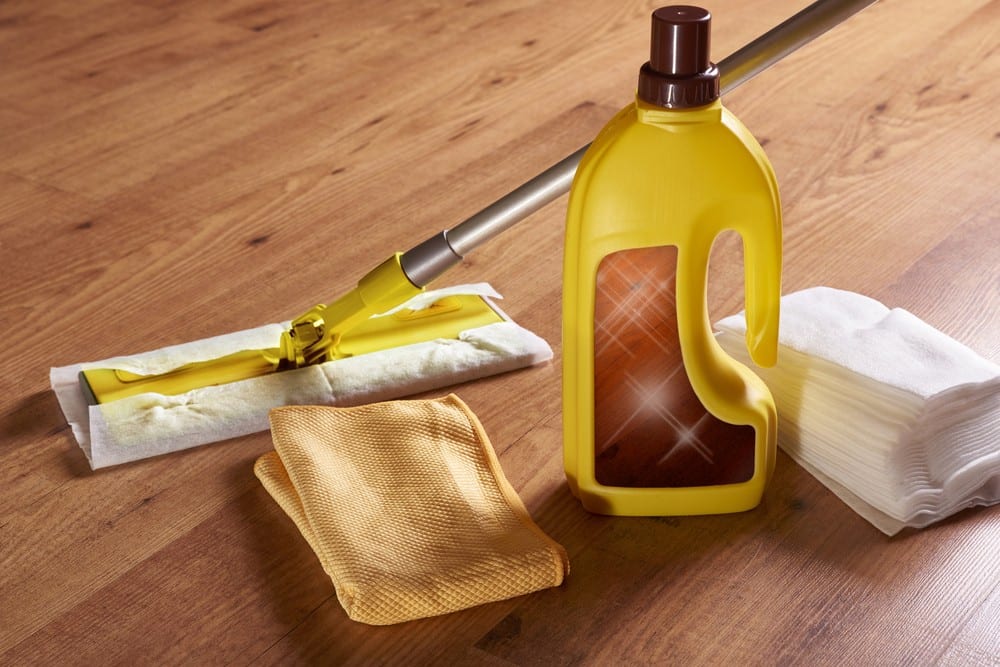 Floor cleaning liquid with mop | All American Flooring