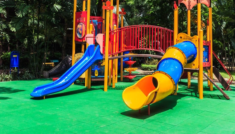 Playground with rubber Floor | All American Flooring
