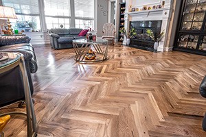 Living room tile flooring | All American Flooring
