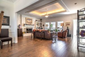 Living room hardwood flooring