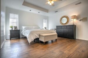 Bedroom hardwood flooring | All American Flooring