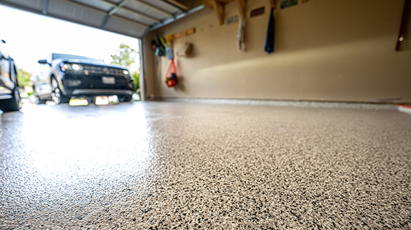 epoxy garage floor Epoxy floor in garage | All American Flooring